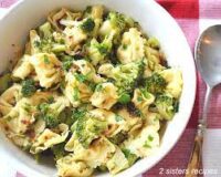 Tortellini with Pesto and Broccoli Salad