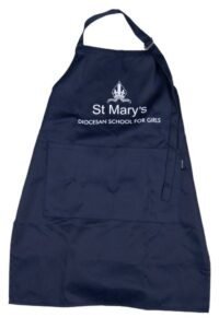 Apron with school print